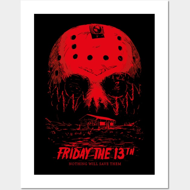 friday the 13th movie poster Wall Art by ArtMofid